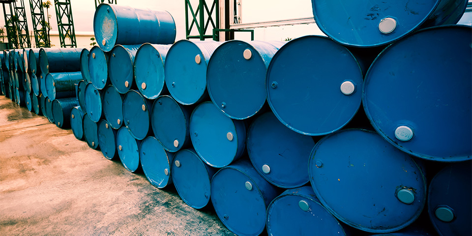 Industry oil barrels or chemical drums
